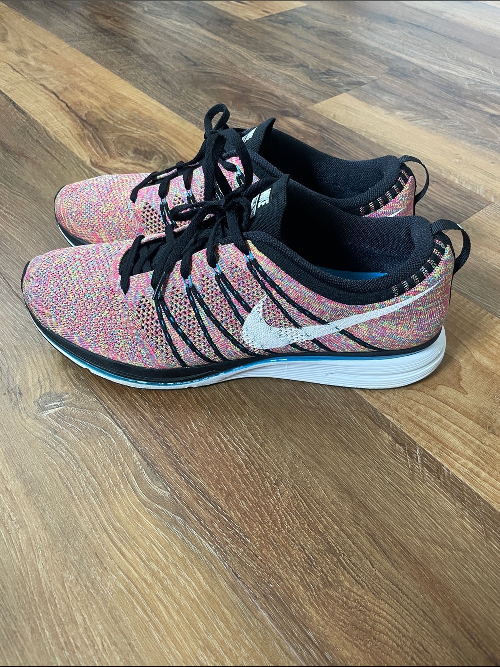 Nike Men’s Multicolor Flyknit Running Sneakers - Multi-Color